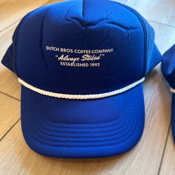 Dutch Bros Blue Snapback Trucker Hat “Always Stoked” 1992 - Picture 2 of 11